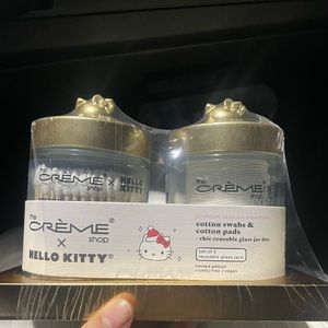 Hello kitty cotton pads with swabs